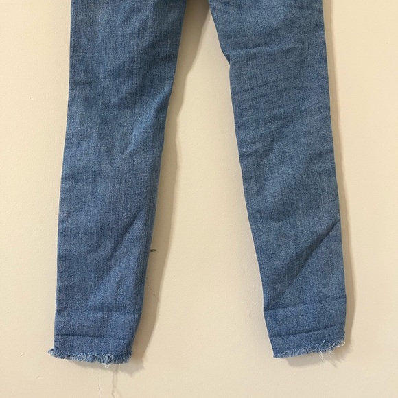 Levi's 721 High Rise Skinny Distressed Denim Jeans Size 24 - Picture 10 of 12